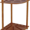 Standard 8 Cue Corner Floor Rack - Honey